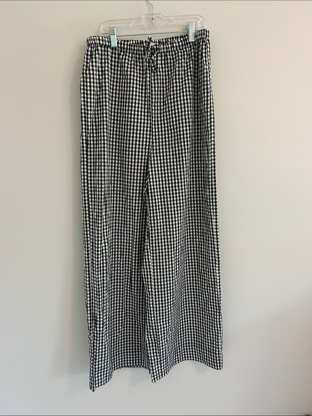 Weworewhat Gingham Black and White Pant Size M Fall transition
